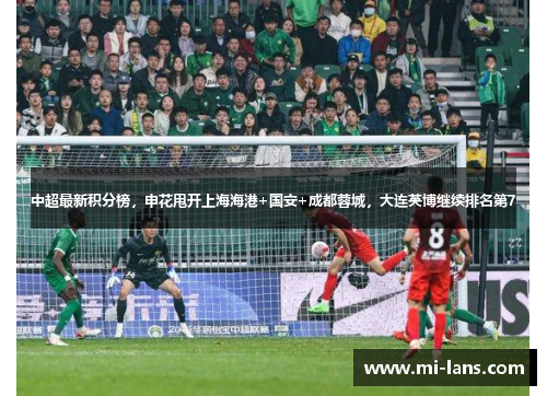 中超最新积分榜，申花甩开上海海港+国安+成都蓉城，大连英博继续排名第7
